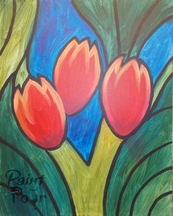 Abstract Tulips